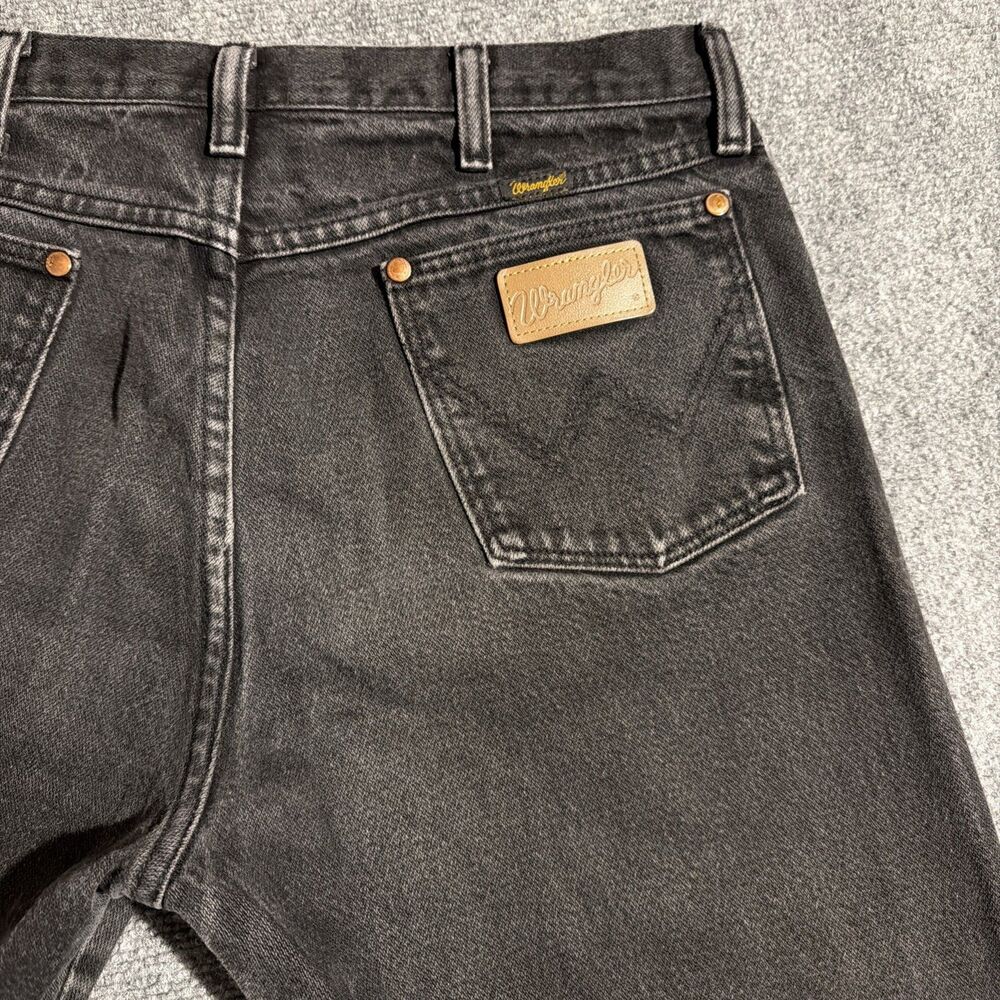 Vintage Wrangler Cowboy Cut Jeans Mens 34x30 Black Straight 13MWZWK Made Mexico